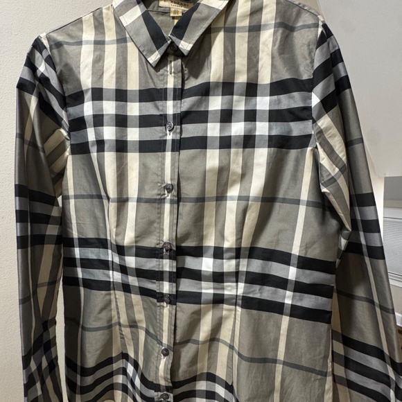 Burberry London Check Button Up Shirt (Size 10) - Picture 2 of 7